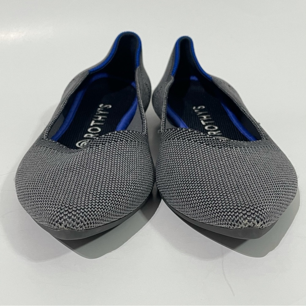 Rothy's The Point Cloud Grey 8.5 Womens Flats Retired Color - Picture 4 of 13